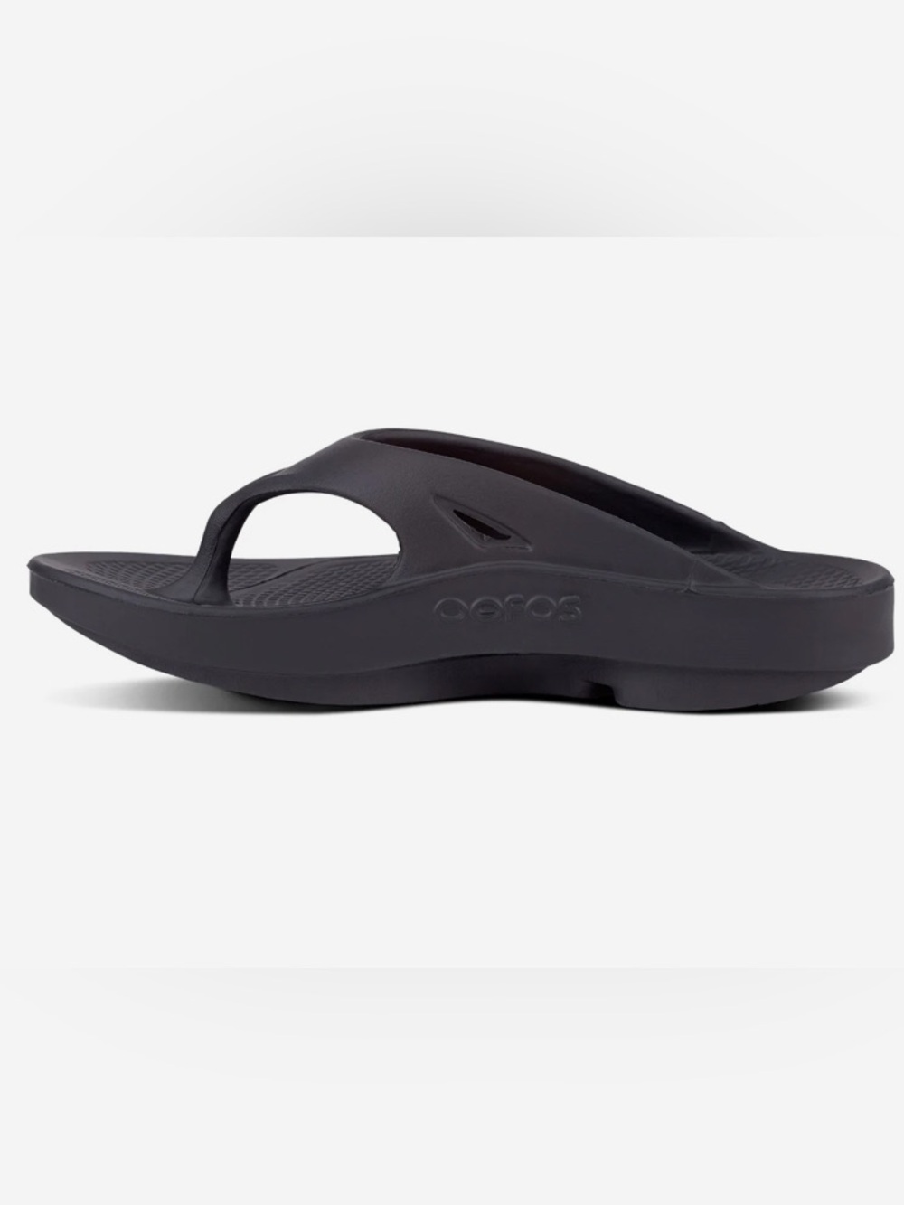 OOFOS WOMEN OOriginal Flip Sandal in Black - Picture 3 of 5